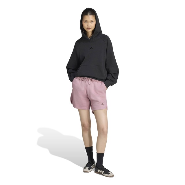 adidas Sportswear Shorts »3-STREIFEN STUDIO FLEECE, LOCKER GESCHNITTEN« für sportliche Aktivitäten, aus Baumwolle, mit Kordelverschluss