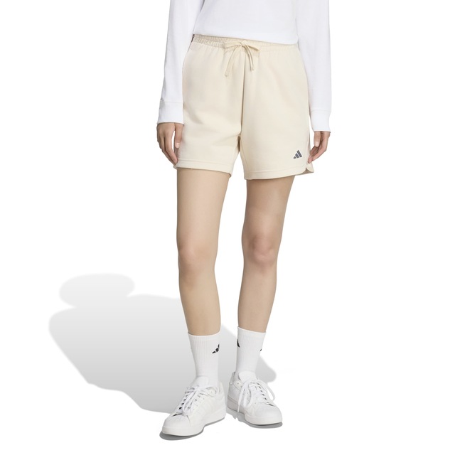 adidas Sportswear Shorts »3-STREIFEN STUDIO FLEECE, LOCKER GESCHNITTEN« für sportliche Aktivitäten, aus Baumwolle, mit Kordelverschluss