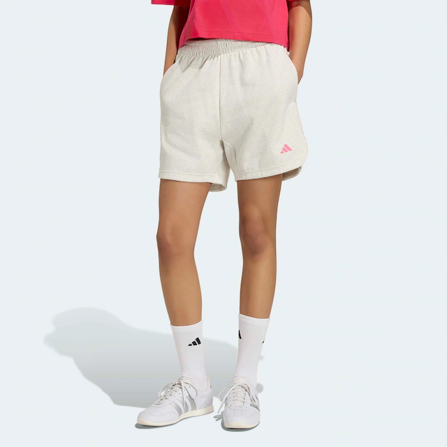 adidas Sportswear Shorts »3-STREIFEN STUDIO FLEECE, LOCKER GESCHNITTEN« für sportliche Aktivitäten, aus Baumwolle, mit Kordelverschluss
