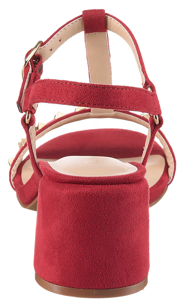 Aniston SHOES Riemchensandalette Sommerschuh, Blockabsatz, Nietenverzierung - NEUE KOLLEKTION