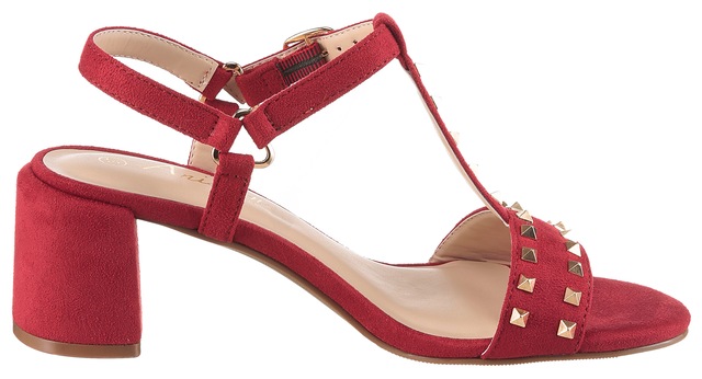 Aniston SHOES Riemchensandalette Sommerschuh, Blockabsatz, Nietenverzierung - NEUE KOLLEKTION