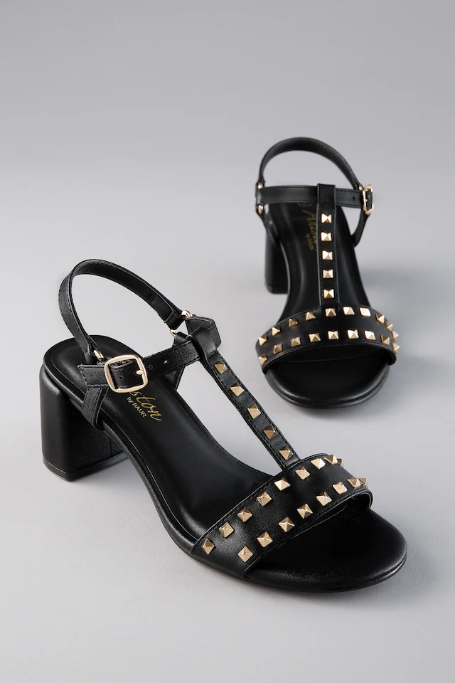 Aniston SHOES Riemchensandalette Sommerschuh, Blockabsatz, Nietenverzierung - NEUE KOLLEKTION