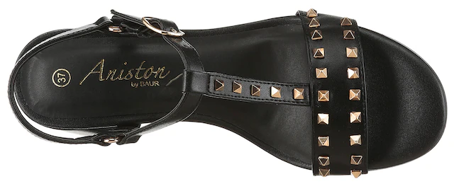 Aniston SHOES Riemchensandalette Sommerschuh, Blockabsatz, Nietenverzierung - NEUE KOLLEKTION