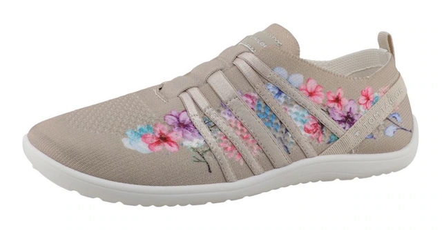 TOM TAILOR Slip-On Sneaker »Patty« Freizeitschuh, Halbschuh, Slipper mit hübschen Blütendrucken