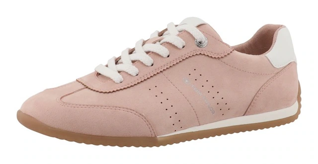TOM TAILOR Sneaker »Cathrine« Freizeitschuh, Halbschuh, Schnürschuh mit Kontrastbesatz
