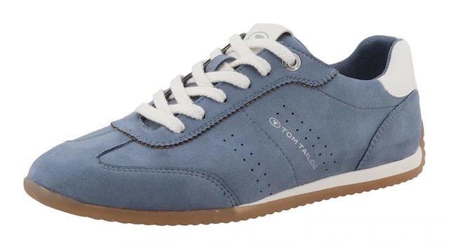 TOM TAILOR Sneaker »Cathrine« Freizeitschuh, Halbschuh, Schnürschuh mit Kontrastbesatz