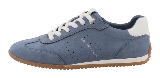 TOM TAILOR Sneaker »Cathrine« Freizeitschuh, Halbschuh, Schnürschuh mit Kontrastbesatz