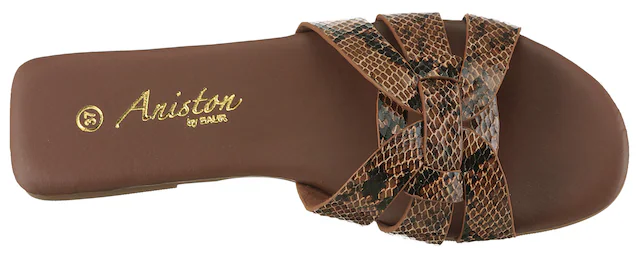 Aniston SHOES Pantolette Sommerschuh, Flat, schmale Form - NEUE KOLLEKTION