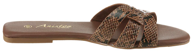 Aniston SHOES Pantolette Sommerschuh, Flat, schmale Form - NEUE KOLLEKTION