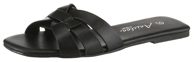 Aniston SHOES Pantolette Sommerschuh, Flat, schmale Form - NEUE KOLLEKTION