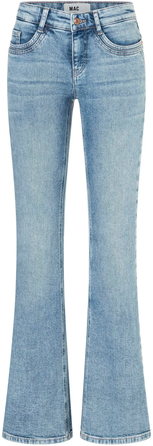 MAC Bootcut-Jeans »DETROIT flared« Aufwendig gearbeitete Details an den Vordertaschen
