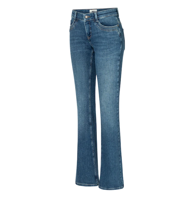 MAC Bootcut-Jeans »DETROIT flared« Aufwendig gearbeitete Details an den Vordertaschen