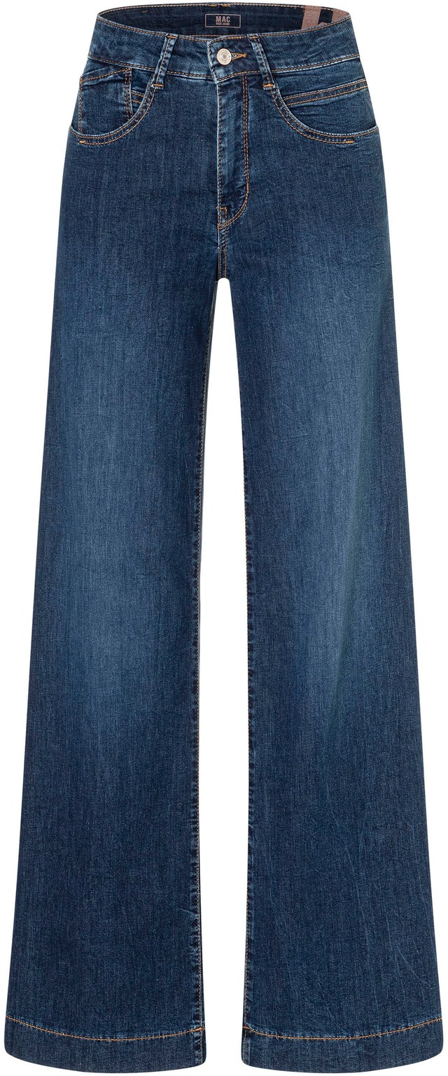 MAC Stretch-Jeans »RICH PALAZZO« Naht-Details an den Gesäßtaschen