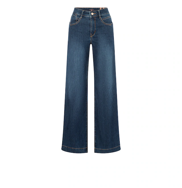 MAC Stretch-Jeans »RICH PALAZZO« Naht-Details an den Gesäßtaschen