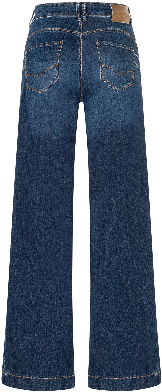 MAC Stretch-Jeans »RICH PALAZZO« Naht-Details an den Gesäßtaschen