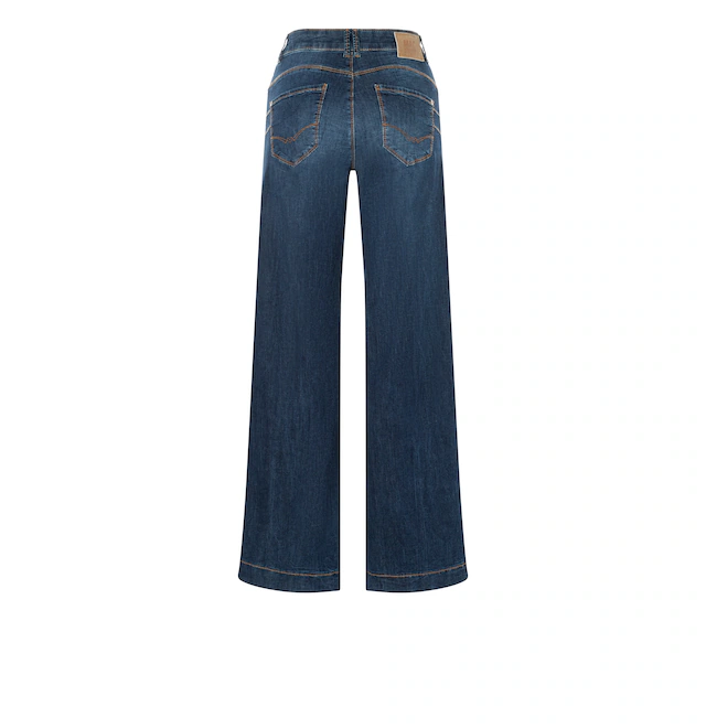 MAC Stretch-Jeans »RICH PALAZZO« Naht-Details an den Gesäßtaschen