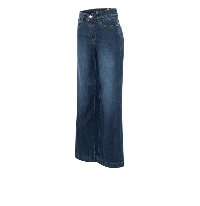 MAC Stretch-Jeans »RICH PALAZZO« Naht-Details an den Gesäßtaschen