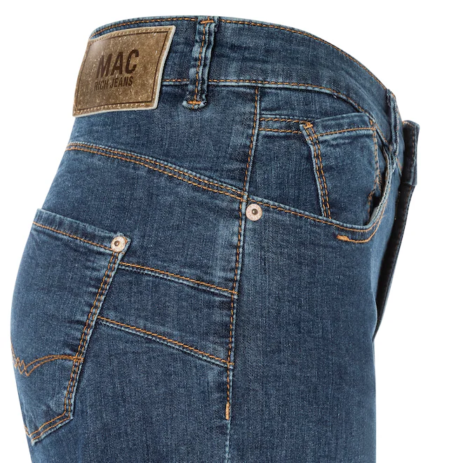 MAC Stretch-Jeans »RICH PALAZZO« Naht-Details an den Gesäßtaschen