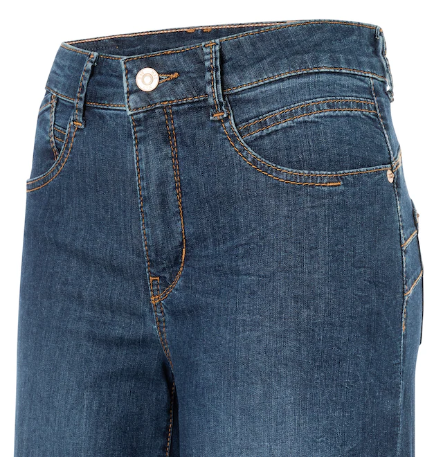 MAC Stretch-Jeans »RICH PALAZZO« Naht-Details an den Gesäßtaschen