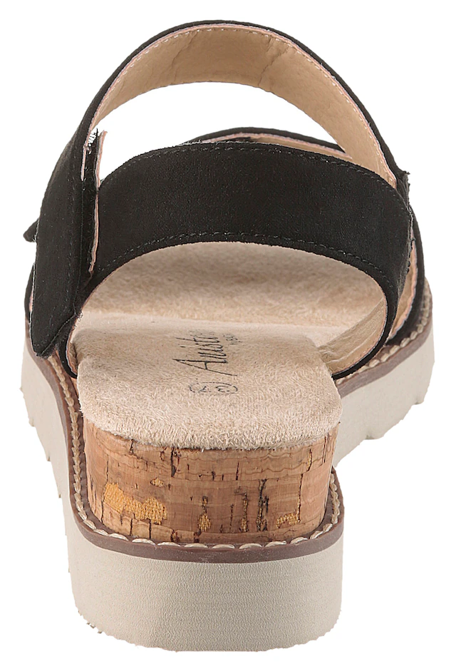Aniston SHOES Sandale Sommerschuh, Klettschuh, Keilabsatz - NEUE KOLLEKTION