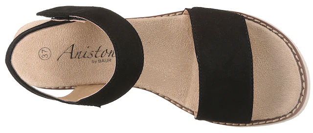 Aniston SHOES Sandale Sommerschuh, Klettschuh, Keilabsatz - NEUE KOLLEKTION