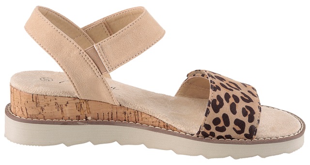 Aniston SHOES Sandale Sommerschuh, Klettschuh, Keilabsatz - NEUE KOLLEKTION