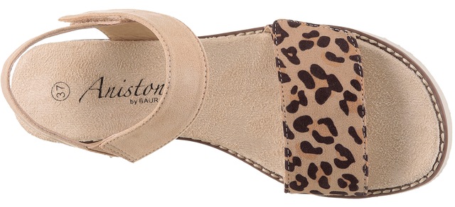 Aniston SHOES Sandale Sommerschuh, Klettschuh, Keilabsatz - NEUE KOLLEKTION