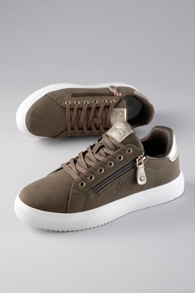 Aniston SHOES Sneaker Schnürschuh, Freizeitschuh mit Reißverschluss - NEUE KOLLEKTION