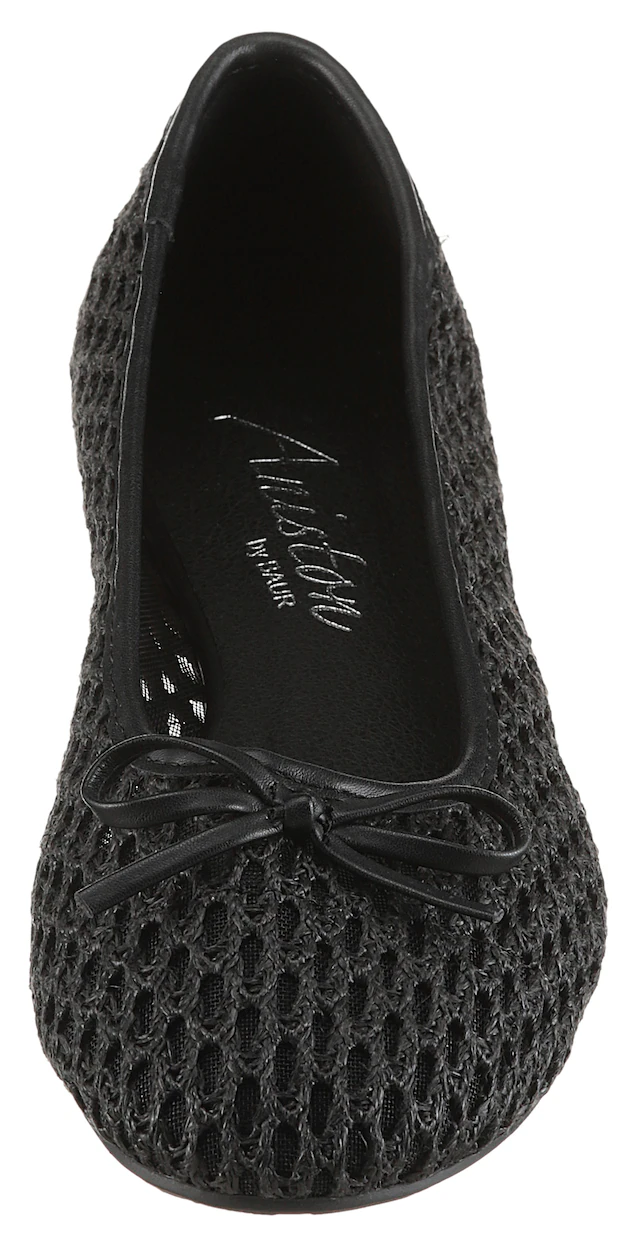 Aniston SHOES Ballerina Loafer, Slipper, Schlupfschuh mit kleiner Schleife- NEUE KOLLEKTION