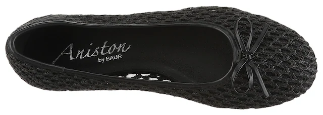 Aniston SHOES Ballerina Loafer, Slipper, Schlupfschuh mit kleiner Schleife- NEUE KOLLEKTION