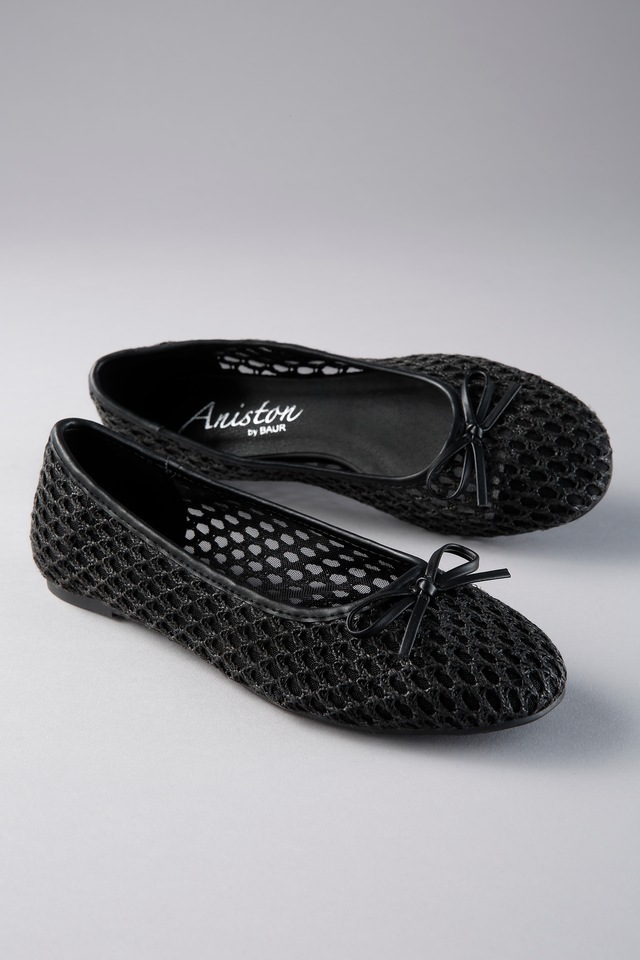 Aniston SHOES Ballerina Loafer, Slipper, Schlupfschuh mit kleiner Schleife- NEUE KOLLEKTION