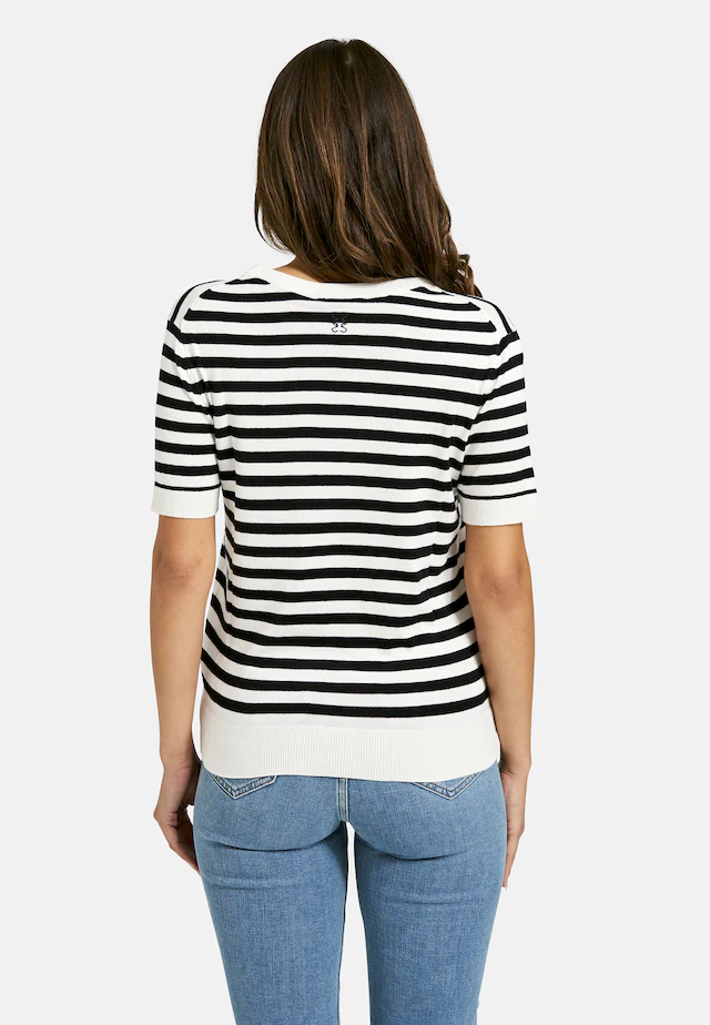 Smith & Soul Kurzarmpullover mit Rundhals, Viskosemix