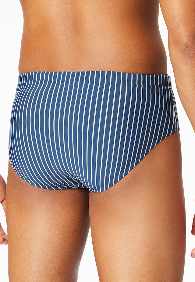 Schiesser Badeslip »Aqua« mit kleiner RV-Tasche, Bindekordel am Bund, gestreift