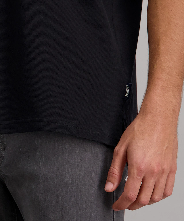 Pioneer Authentic Jeans Poloshirt mit Logo Schriftzug