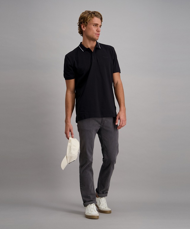 Pioneer Authentic Jeans Poloshirt mit Logo Schriftzug