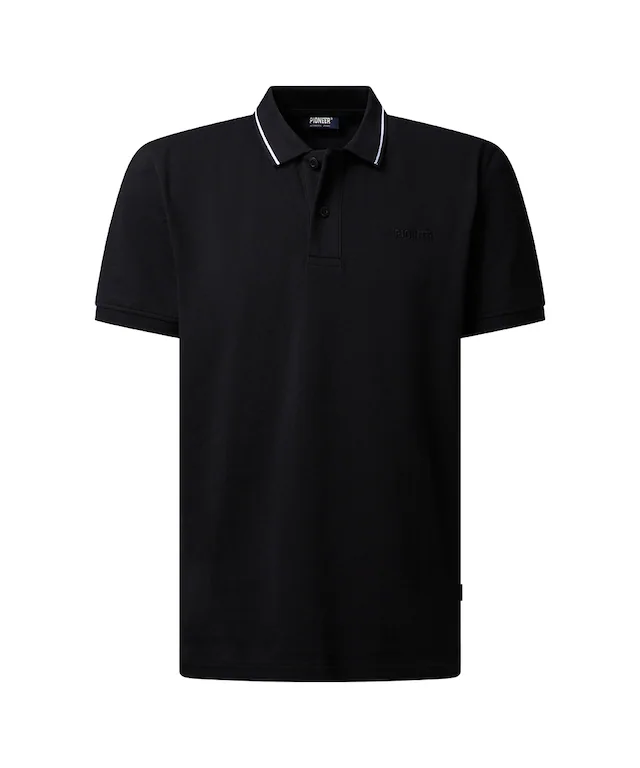 Pioneer Authentic Jeans Poloshirt mit Logo Schriftzug