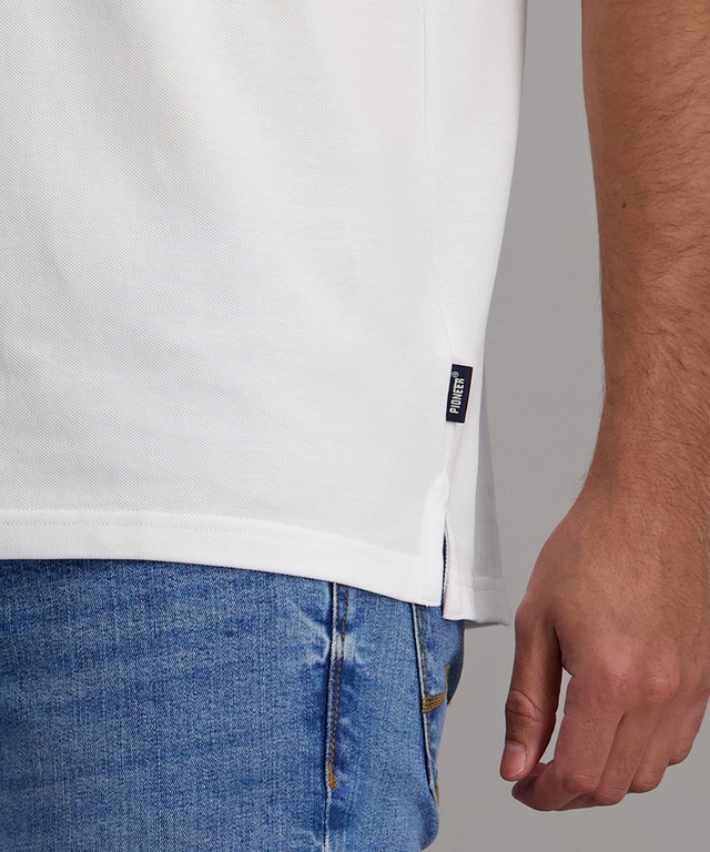 Pioneer Authentic Jeans Poloshirt mit Logo Schriftzug