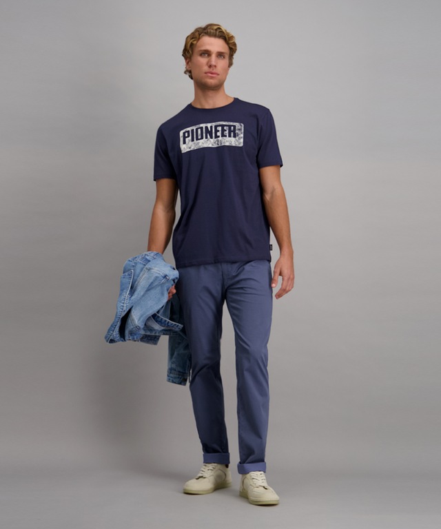 Pioneer Authentic Jeans T-Shirt mit Logo Print