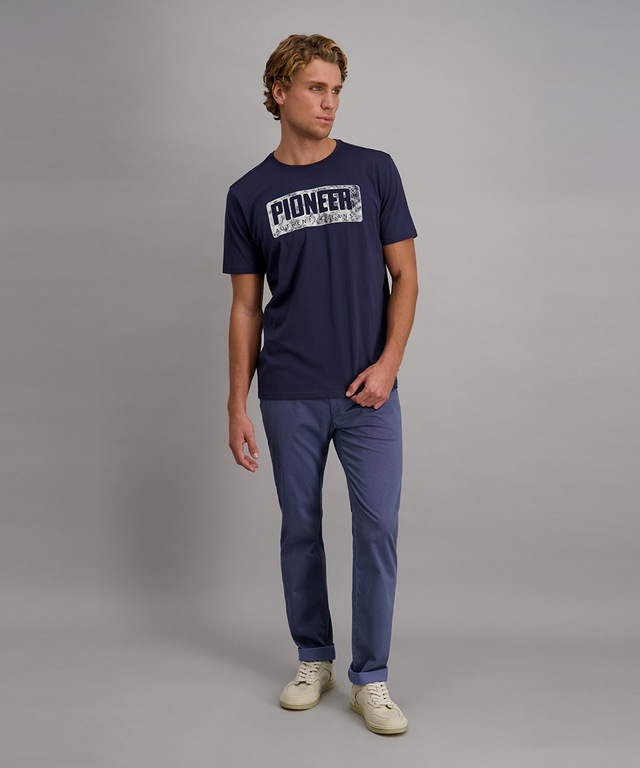 Pioneer Authentic Jeans T-Shirt mit Logo Print