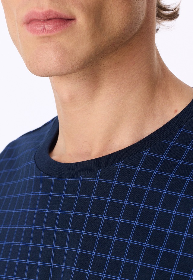 uncover by SCHIESSER Schlafanzug »Uncover Nightwear« 2 Langarm, Rundhals-Ausschnitt, Single Jersey-Qualität, weich
