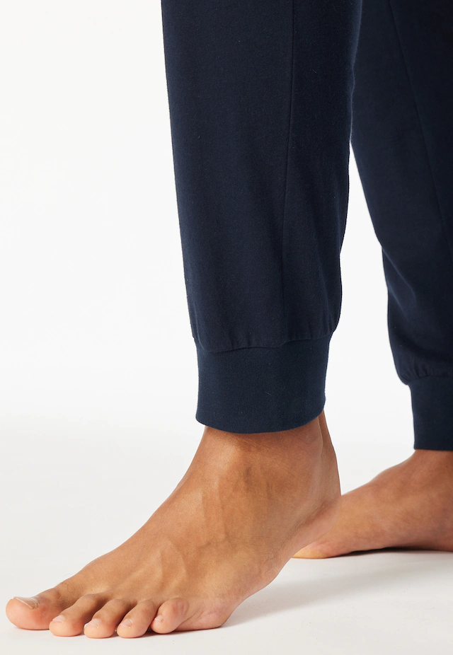 uncover by SCHIESSER Schlafanzug »Uncover Nightwear« 2 Langarm, Rundhals-Ausschnitt, Single Jersey-Qualität, weich