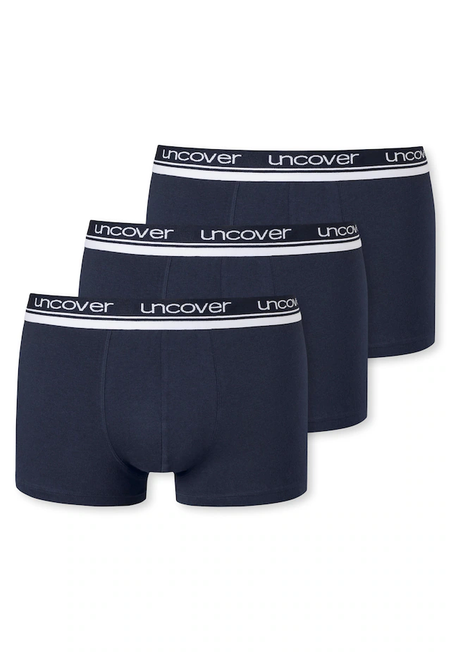 uncover by SCHIESSER Boxer »Uncover Cotton« Logo-Bund, elastisch, ohne Eingriff, perfekter Sitz