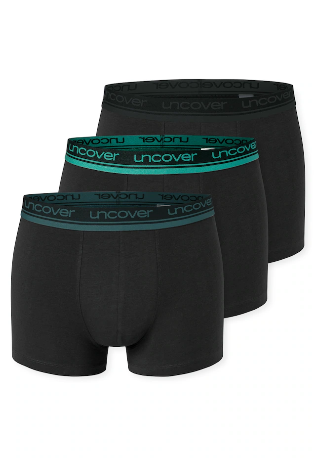 uncover by SCHIESSER Boxer »Uncover Cotton« ohne Eingriff, Logo-Bund, elastisch, Single Jersey-Qualität