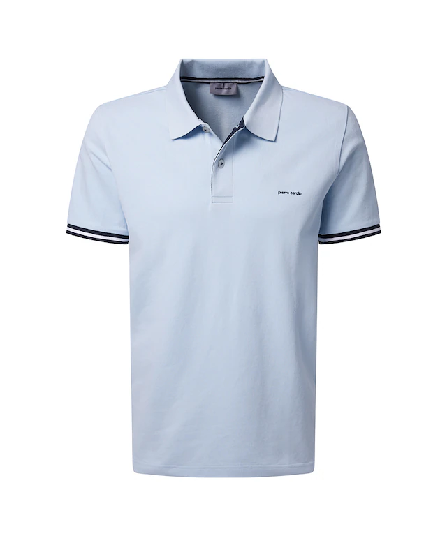 Pierre Cardin Poloshirt »Poloshirt uni pique« mit Logo Schriftzug
