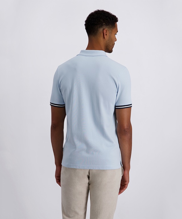 Pierre Cardin Poloshirt »Poloshirt uni pique« mit Logo Schriftzug