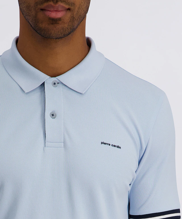 Pierre Cardin Poloshirt »Poloshirt uni pique« mit Logo Schriftzug