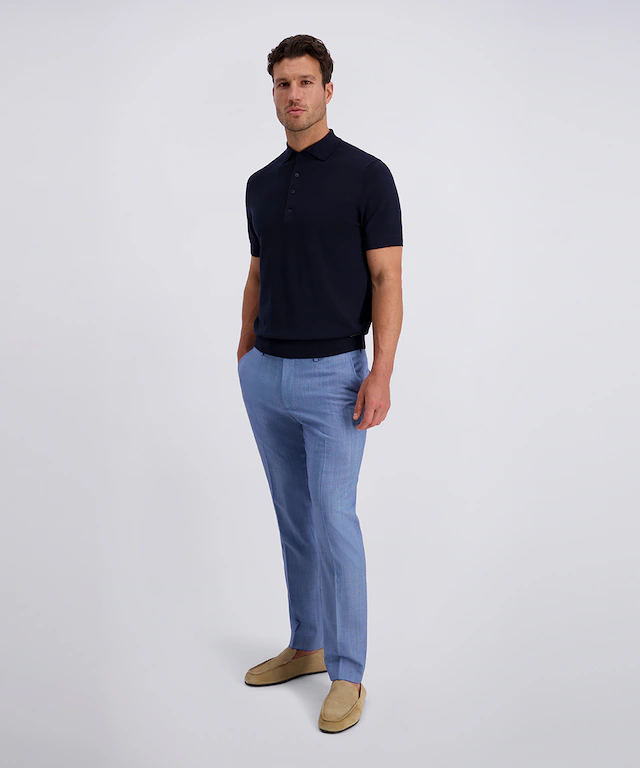 Pierre Cardin Poloshirt »Strick Polo kurzarm« mit Rippbündchen