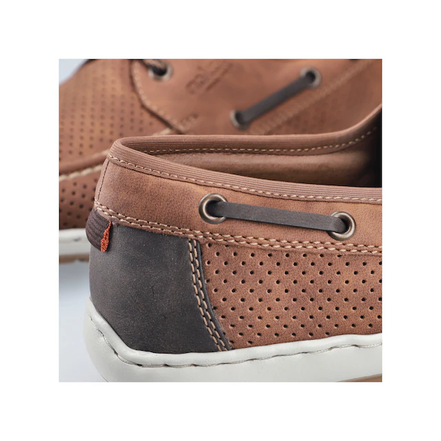 Rieker Bootsschuh Mokassin, Halbschuh, Frühlingsschuh mit Perforation