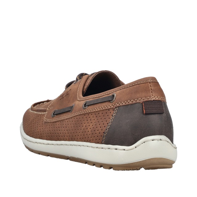 Rieker Bootsschuh Mokassin, Halbschuh, Frühlingsschuh mit Perforation
