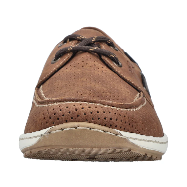 Rieker Bootsschuh Mokassin, Halbschuh, Frühlingsschuh mit Perforation